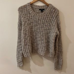 Forever 21 Cream Sweater - Size Small